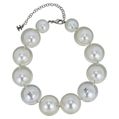 chanel cc pink stone pearl choker necklace limited edition|Chanel choker necklace.